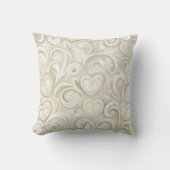 Cream Hearts クッション (正面)