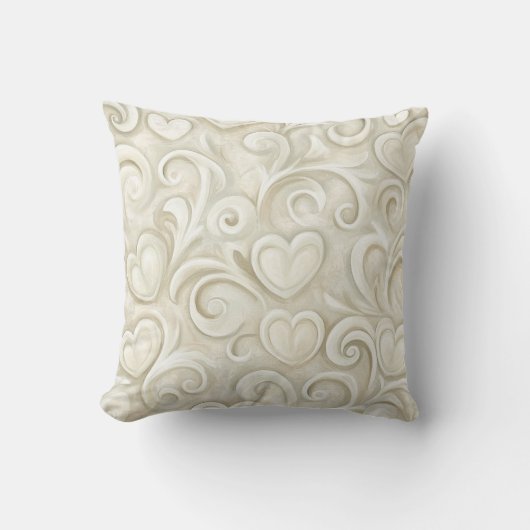 Cream Hearts クッション (正面)