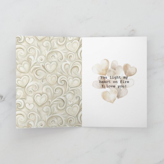 Cream Hearts Match Made in Heaven Gold Glitter カード (内部)