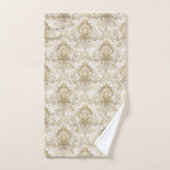 Cream Ivory Bath Towels Soft Victorian-Inspired バスタオルセット (ハンドタオル)