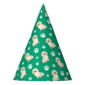 Cream Long-haired Dachshund パーティーハット (左)