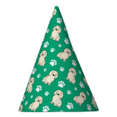 Cream Long-haired Dachshund パーティーハット (右)