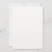 Cream Minimalist Girly Graduation Party | She Did 招待状 (裏面)