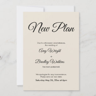 Cream New Planの延期結婚発表 招待状