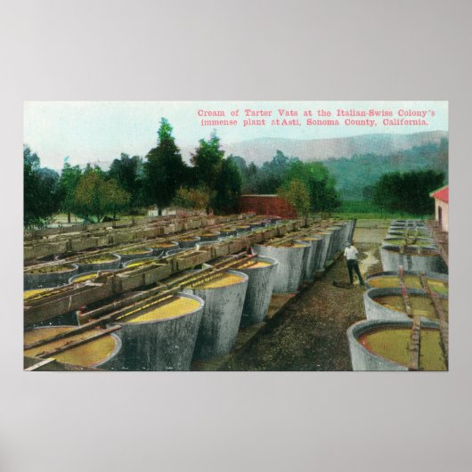 Cream of Tartar Vats Viewアットイタリアン – スイスコロン ポスター (正面)