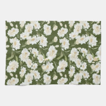 Cream & Olive floral