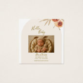 Cream Pastel Dried Flowers Hello Baby  (正面)