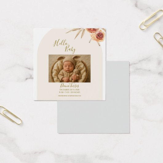 Cream Pastel Dried Flowers Hello Baby  (オフィス)