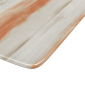 Cream Peach Orange Stripes   カッティングボード (角)