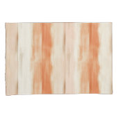 Cream Peach Orange Stripes   枕カバー (正面右)