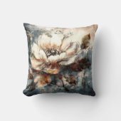 Cream Peony Watercolor Dream クッション (正面)