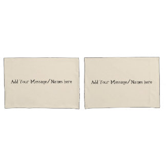 Cream Personalized Pillowcases – Custom Name Beddi 枕カバー