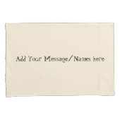 Cream Personalized Pillowcases – Custom Name Beddi 枕カバー (正面右)