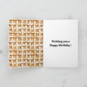 Cream Pie Crust Birthday カード (内部)