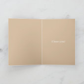 Cream Pink Bow Some Bunny Loves You カード (内部)