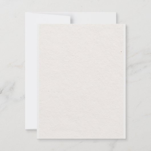 Cream & Pink Bow thank you card 招待状 (裏面)