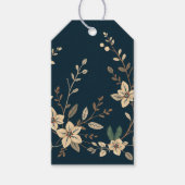 Cream Poinsettia Gift Tag ギフトタグ (正面)