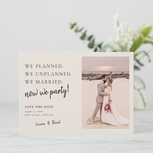 Cream Postの結婚更新日付の保存 セーブザデート (スタンド正面)