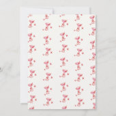 Cream Red Bow Cocktail Galentine’s Day 招待状 (裏面)