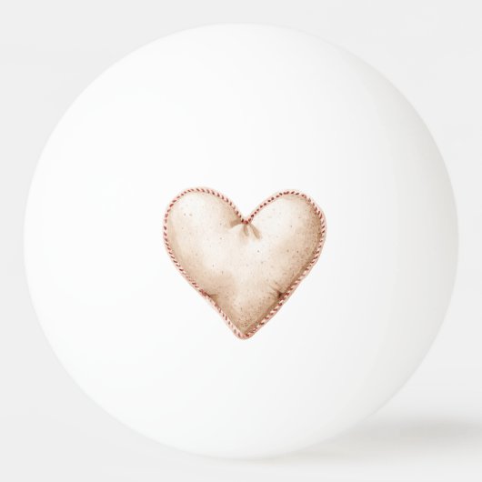 Cream Red Lips Kisses Flirty  卓球ボール (裏面)