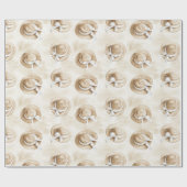 Cream Sand Beach Hats Birthday ラッピングペーパー (フラット)