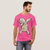 Cream Shar Pei Dabbing Funny Dog Dab Dance Tシャツ (正面フル)