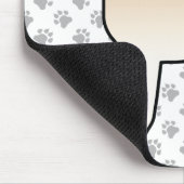 Cream Shiba Inu Cartoon Dog & Paws マウスパッド (コーナー)