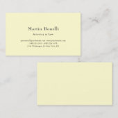 Cream Silk Unique Classical Personalized Custom 名刺 (正面/裏面)