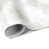 Cream Tan White Plaid Stripes Christmas   ラッピングペーパー (ロールコーナー)