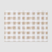 Cream White Plaid Stripes   薄葉紙 (正面)