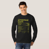 Creamed Corn Nutrition Facts Thanksgiving  Turkey  Tシャツ (正面フル)