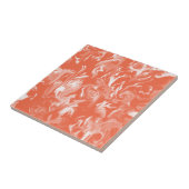 Creamsicleのオレンジ及び白い混合された色のタイル タイル (側面)