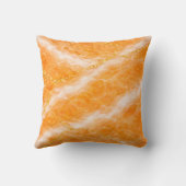 Creamsicle Marble with Ivory Swirls & Gold Veining クッション (裏面)