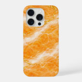 Creamsicle Marble with Ivory Swirls & Gold Veining iPhoneケース (裏面)