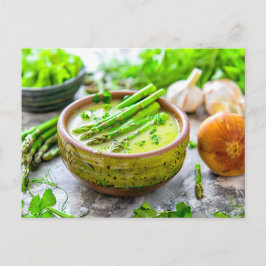 Creamy Asparagus Soup with Herbs シーズンポストカード