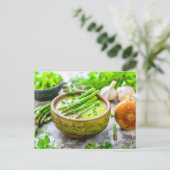 Creamy Asparagus Soup with Herbs シーズンポストカード (スタンド正面)