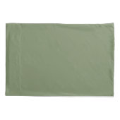 Creamy Beige Green Watercolor Shamrocks Pattern 枕カバー (裏面-左)