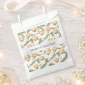 Creamy Caramel Hearts Christmas Tree Branches フェイバーバッグ (クリップ留めされた状態)