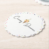 Creamy Dreamies drink paper Coasters  ペーパーコースター (アングル)