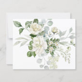 Creamy Floral Eucalyptus QR code Details Wedding (裏面)
