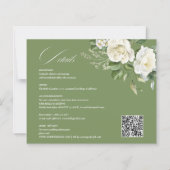 Creamy Floral Eucalyptus QR code Details Wedding (正面)