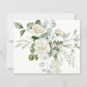 Creamy Floral Eucalyptus QR code Details Wedding (裏面)