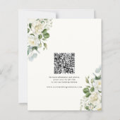 Creamy Floral Eucalyptus Wedding Save the date (裏面)