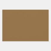 Creamy Golden Yellows Raked Pattern On Black ラッピングペーパーシート (正面3)