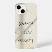 Creamy Marble Monogram Slim Fit iPhone Case iPhoneケース (裏面)