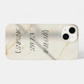 Creamy Marble Monogram Slim Fit iPhone Case iPhoneケース (裏面横)