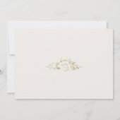 Creamy Rose Wedding Template Invitation 招待状 (裏面)