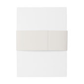 Creamy White and Brown Minimal and Chic | Monogram 招待状ベリーバンド (裏面例)