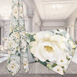 Creamy White Peony Wedding Sage Green Floral ネクタイ<br><div class="desc">Neck Ties for Tuxedo Royale by Leonbience.</div>