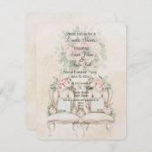 Creamy Yellow Floral Couples Shower  (正面/裏面)